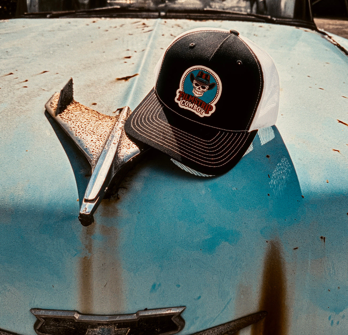 Filmstrip Cowboy™ Black Trucker Hat